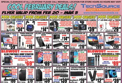TechSource Flyer February 20 to March 5
