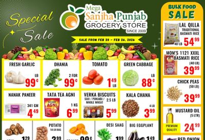 Sanjha Punjab Grocery Store Flyer February 20 to 26
