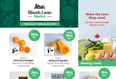 Blush Lane Organic Market Flyer February 22 to 28