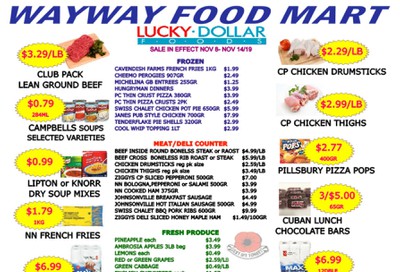 WayWay Food Mart Flyer November 8 to 14