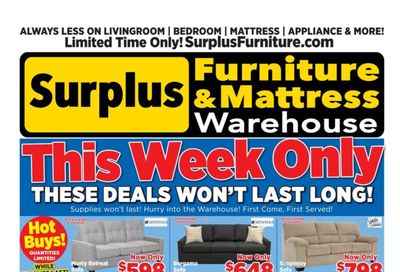 Surplus Furniture & Mattress Warehouse (Sydney) Flyer February 23 to March 1