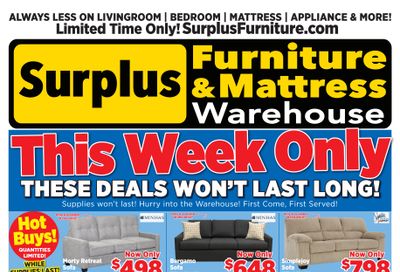Surplus Furniture & Mattress Warehouse (Medicine Hat, Lethbridge) Flyer February 23 to March 1