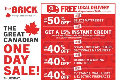 The Brick One-Day Sale Flyer February 26
