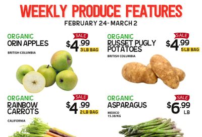 Pomme Natural Market Weekly Produce Flyer February 24 to March 2