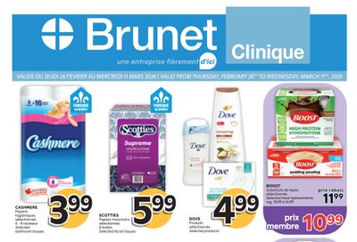 Brunet Clinique Flyer February 26 to March 11
