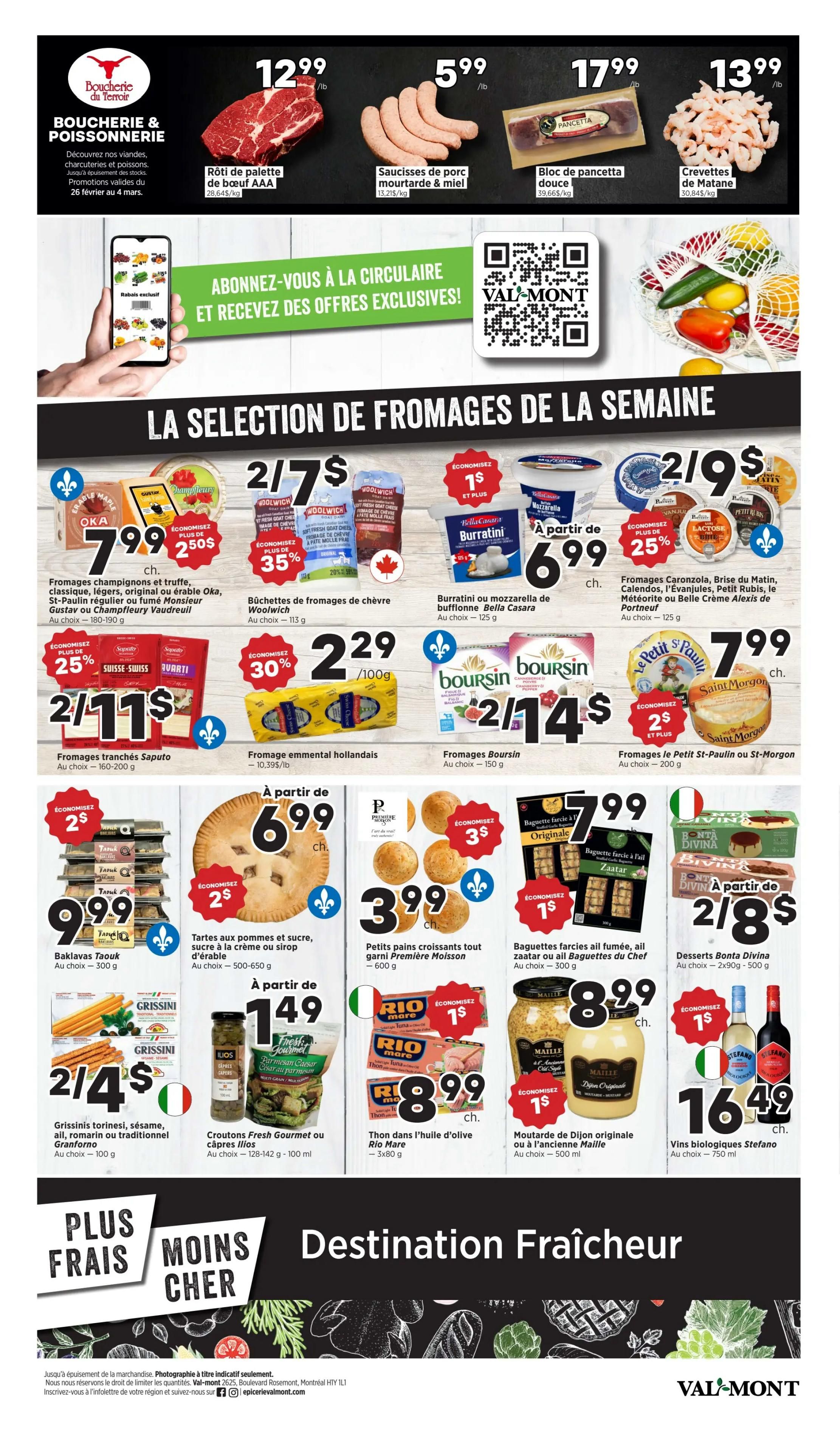 Val-Mont Flyer February 26 to March 4