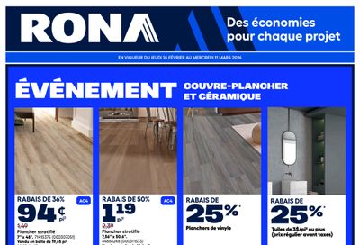 Rona & Rona+ (QC) Flyer February 26 to March 11