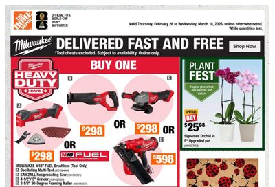 Home Depot (BC) Flyer February 26 to March 18