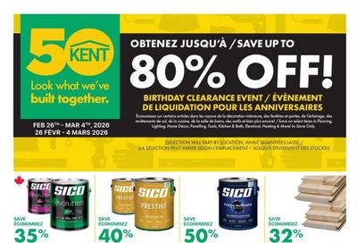 Kent Building Supplies Flyer February 26 to March 4