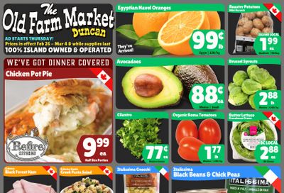 The Old Farm Market (Duncan) Flyer February 26 to March 4