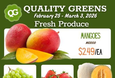 Quality Greens Flyer February 25 to March 3