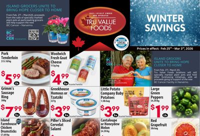 Tru Value Foods Flyer February 25 to March 3