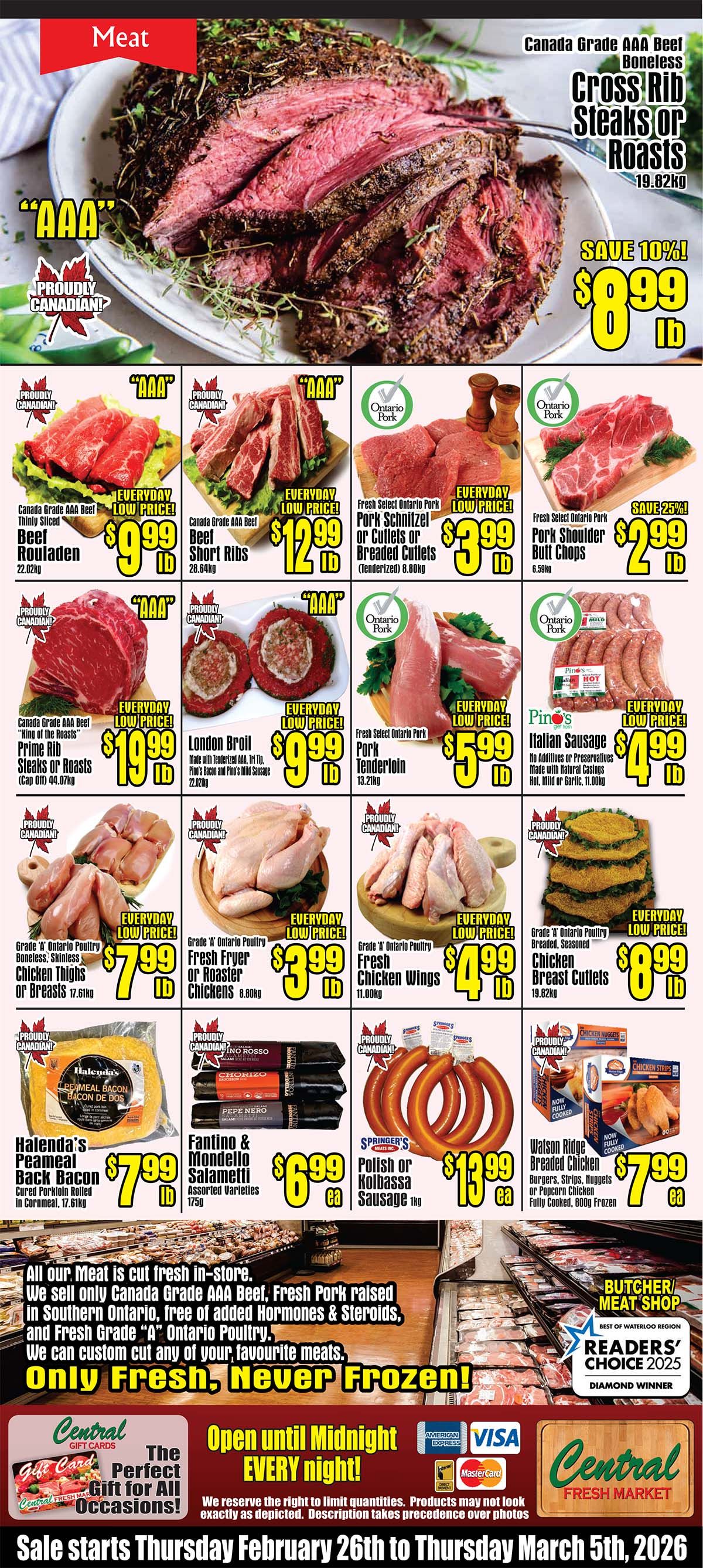 Central Fresh Market Flyer February 26 to March 5