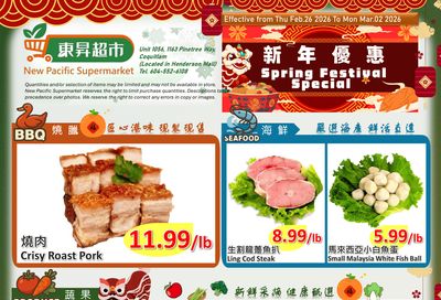 New Pacific Supermarket Flyer February 26 to March 2