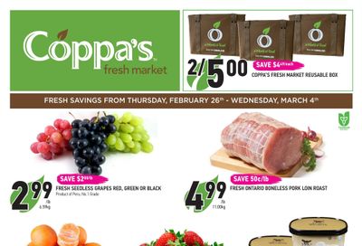 Coppa's Fresh Market Flyer February 26 to March 4