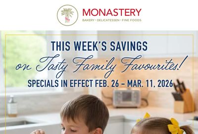 Monastery Bakery Flyer February 26 to March 11