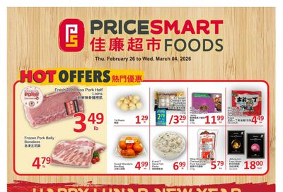 PriceSmart Foods Flyer February 26 to March 4