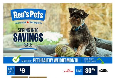 Ren's Pets Flyer February 27 to March 31