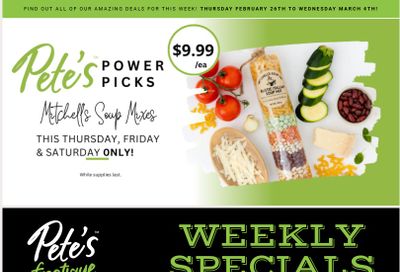 Pete's Fine Foods Flyer February 26 to March 4