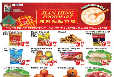 Jian Hing Foodmart (Scarborough) Flyer February 27 to March 5