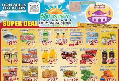 Sunny Foodmart (Don Mills) Flyer February 27 to March 5