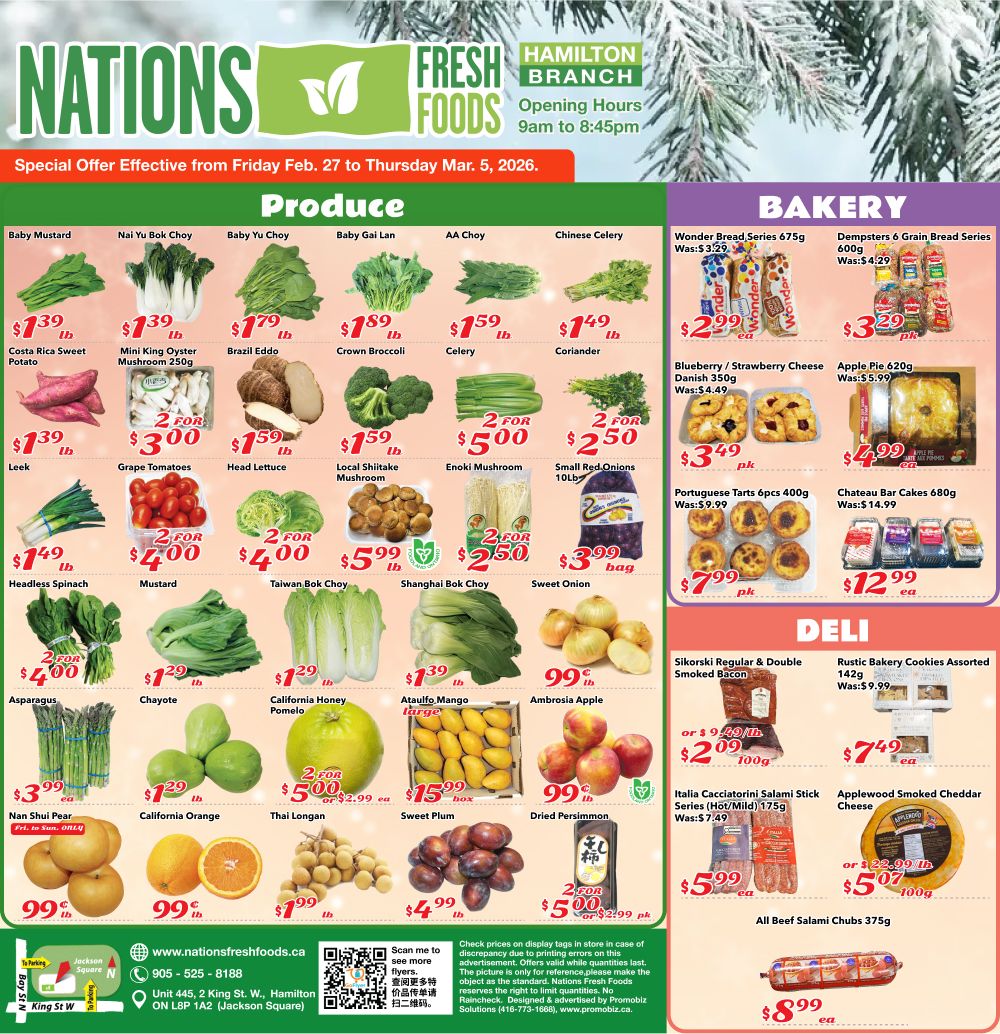 Nations Fresh Foods (Hamilton) Flyer February 27 to March 5