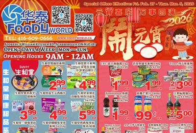 Foody World (Scarborough, ON) Flyer February 27 to March 5