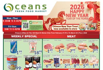 Oceans Fresh Food Market (Brampton) Flyer February 27 to March 5