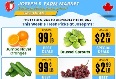 Joseph's Farm Market Flyer February 27 to March 4