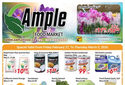Ample Food Market (Brampton) Flyer February 27 to March 5
