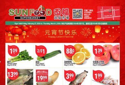 Sunfood Supermarket Flyer February 27 to March 5
