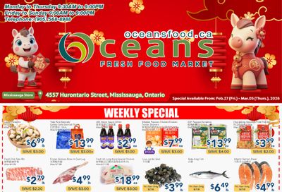 Oceans Fresh Food Market (Mississauga) Flyer February 27 to March 5