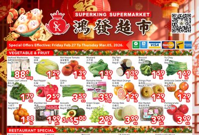Superking Supermarket (North York) Flyer February 27 to March 5
