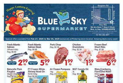 Blue Sky Supermarket (Pickering) Flyer February 27 to March 5
