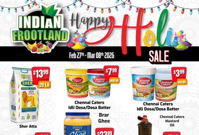 Indian Frootland Flyer February 23 to March 8