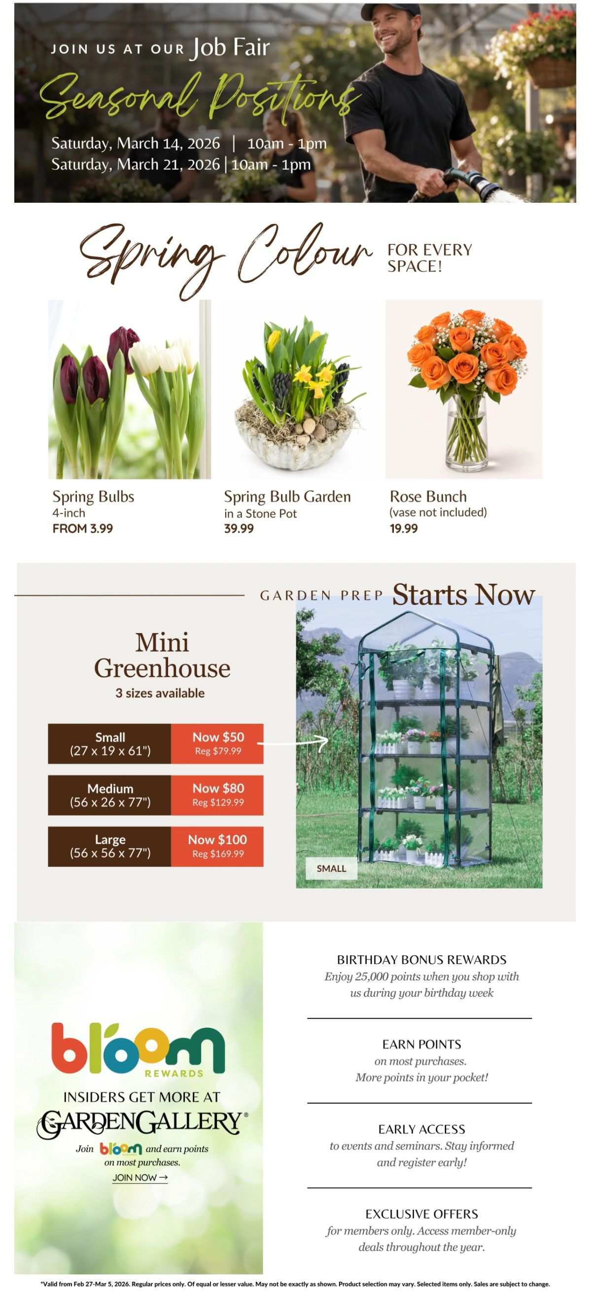 Lakeside Garden Gallery Flyer February 27 to March 5