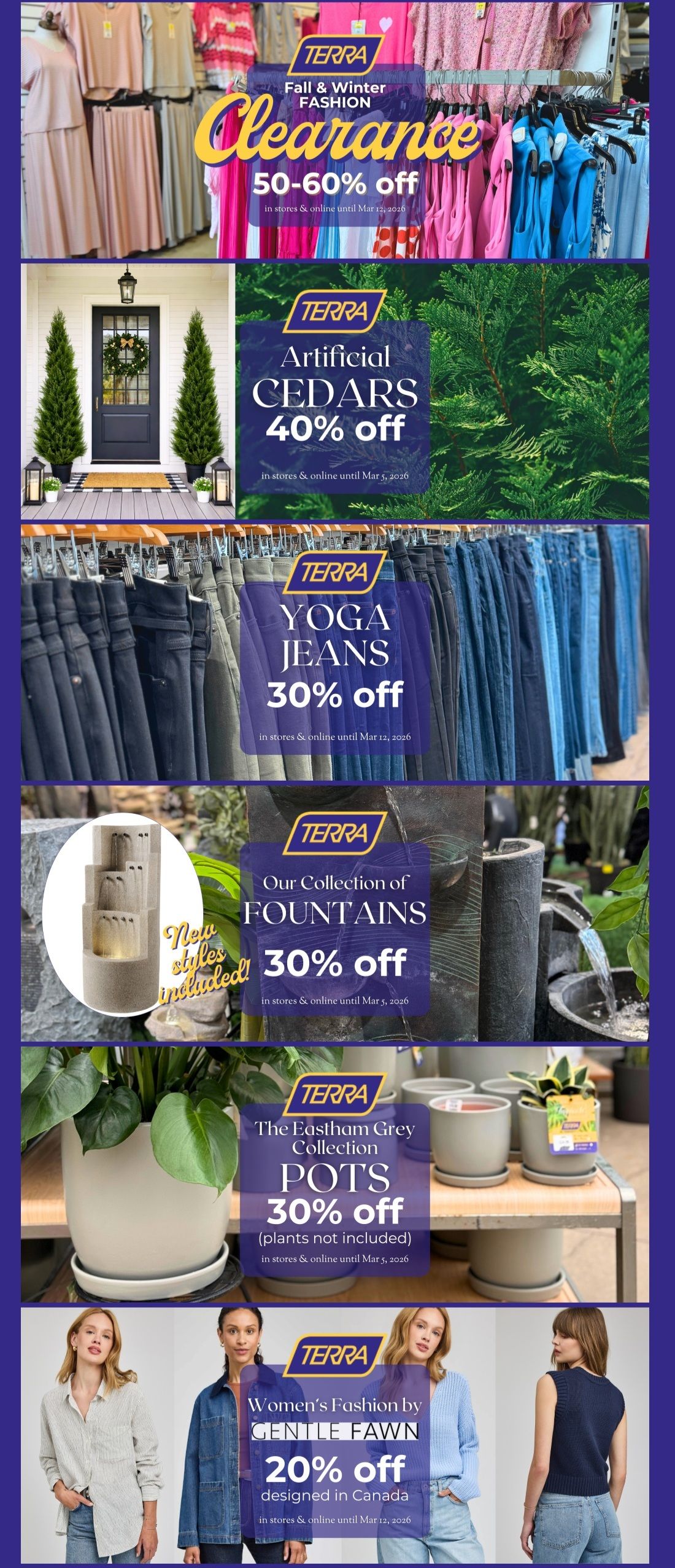 Terra Greenhouses Flyer February 27 to March 5