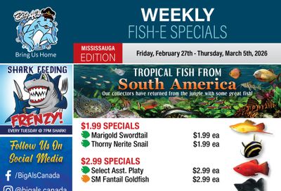 Big Al's (Mississauga) Weekly Specials February 27 to March 5