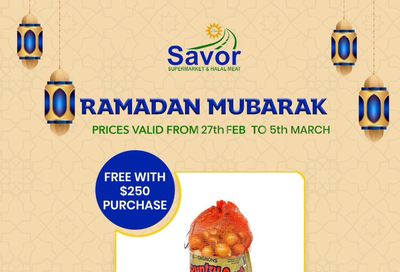 Savor Supermarket Flyer February 27 to March 5