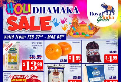 Royal India Grocers Flyer February 27 to March 5