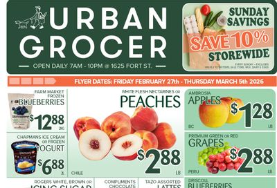 Urban Grocer Flyer February 27 to March 5