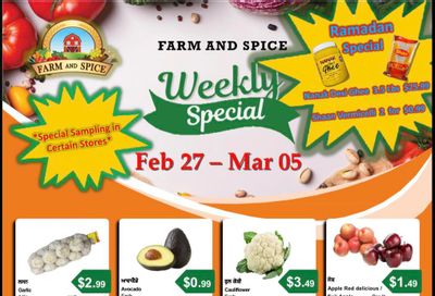 Farm And Spice Grocers Flyer February 27 to March 5