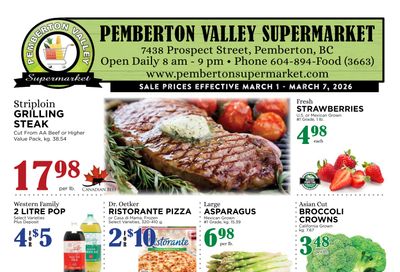 Pemberton Valley Supermarket Flyer March 1 to 7