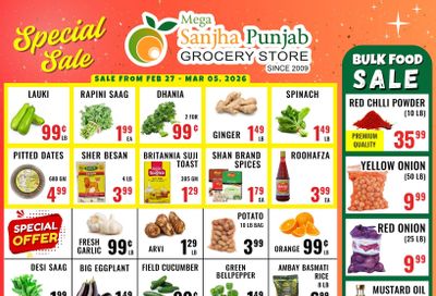 Sanjha Punjab Grocery Store Flyer February 27 to March 5