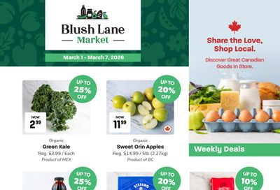 Blush Lane Organic Market Flyer March 1 to 7
