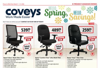 Covey Basics Flyer March 1 to 31