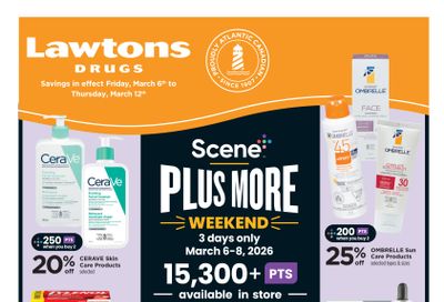 Lawtons Drugs (NB, NL, PE) Flyer March 6 to 12