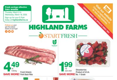 Highland Farms Flyer March 5 to 18