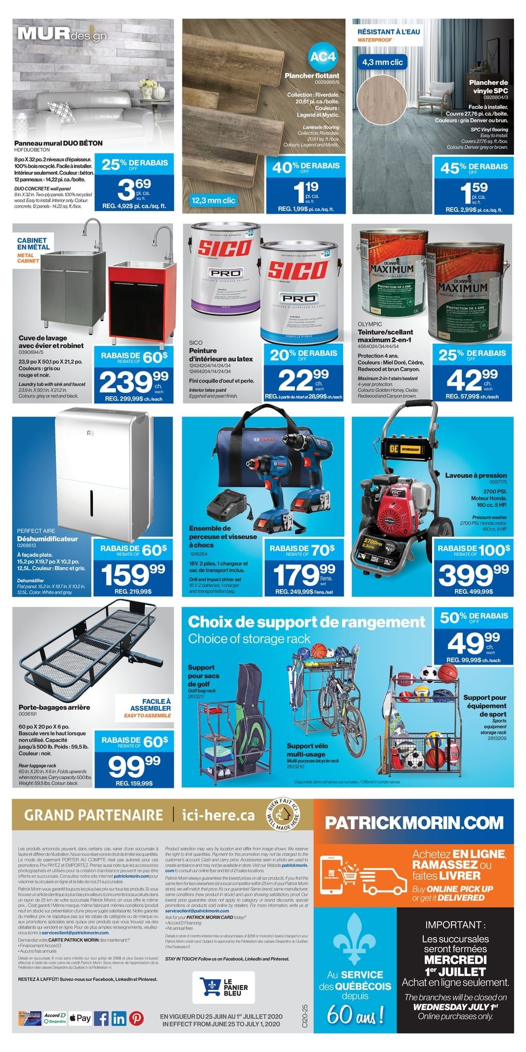 Patrick Morin Flyer June 25 to July 1