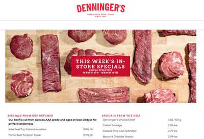 Denninger's Weekly Specials March 4 to 10